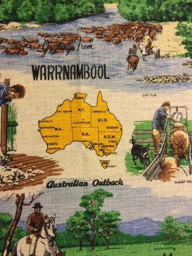 Australia souvenir tea towel - australia,