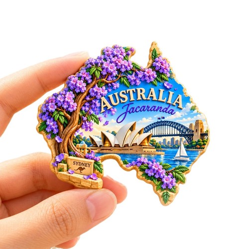 Sydney jacaranda map fridge - map,