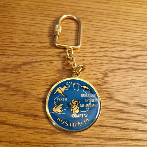Vintage australia map keychain - vintage,