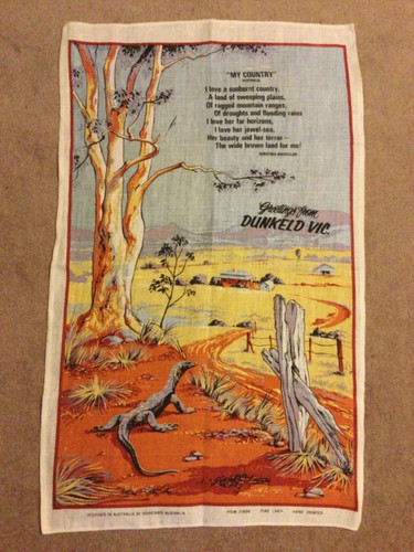 Australia souvenir tea - australia, towel