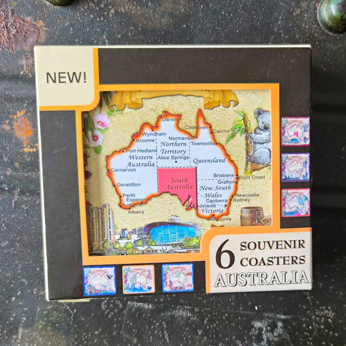 Australia souvenir coaster set - australia,